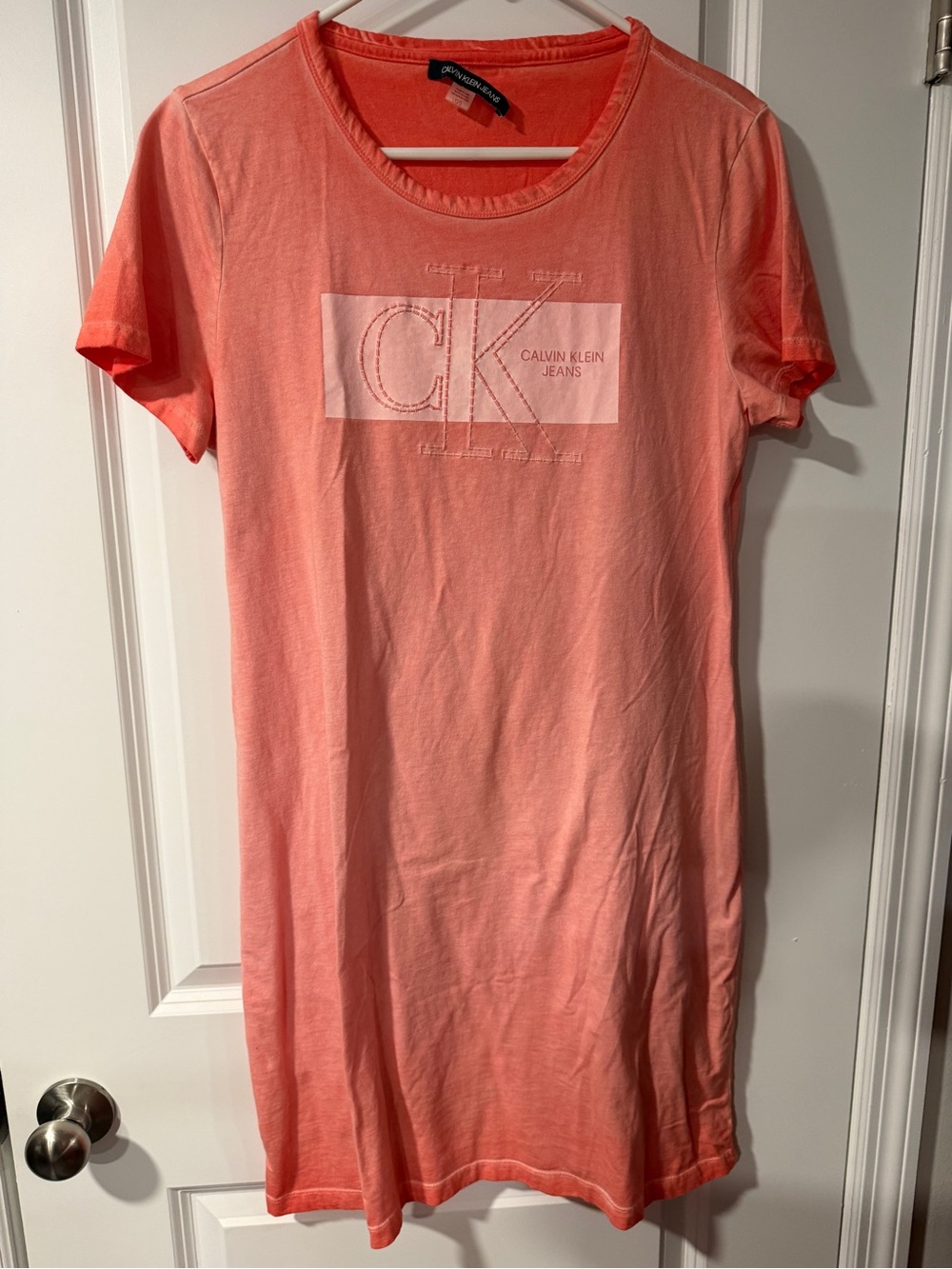Calvin Klein | Jeans Coral CK Logo Shirt Dress